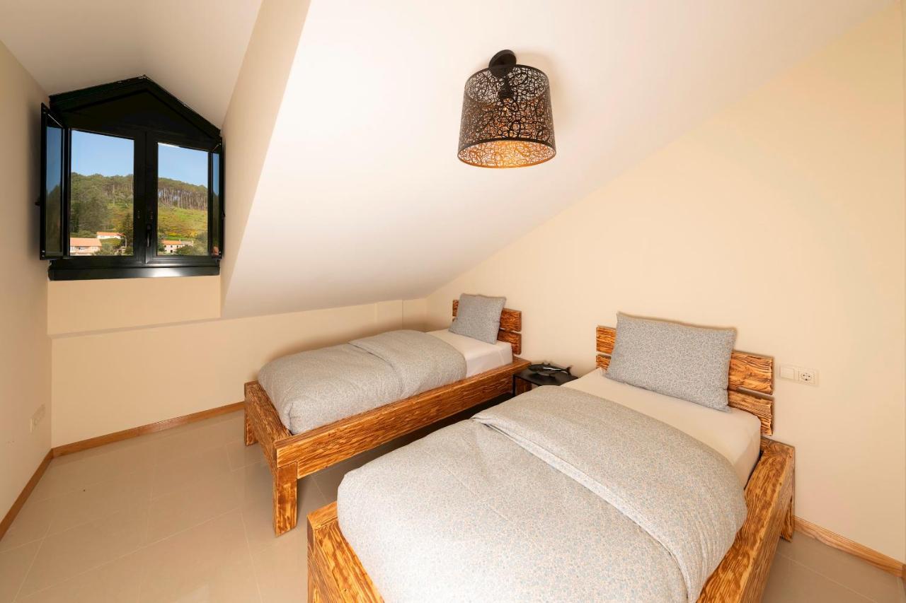 Apartamento Lura De Fisterra Playa De Langosteira En Finisterre Con Vistas Al Mar San Martin de Arriba Bagian luar foto